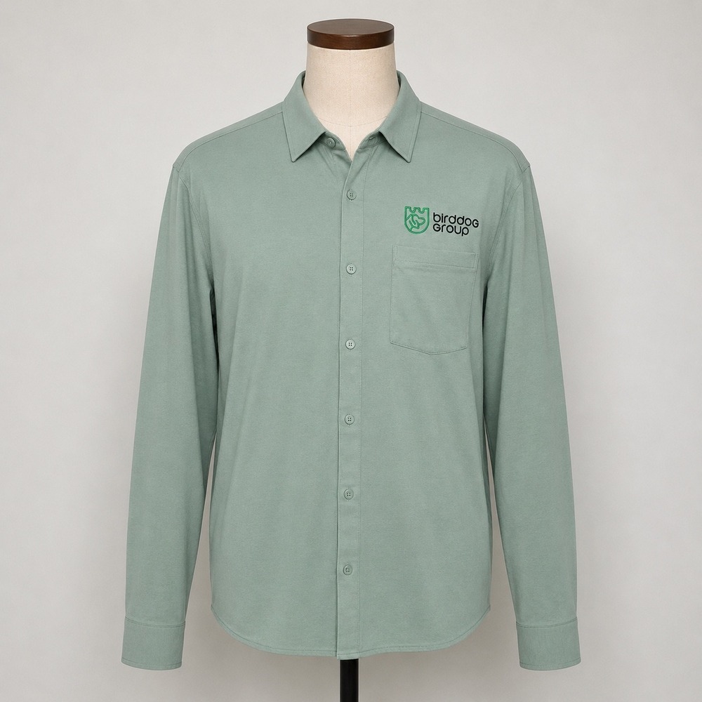 Lululemon Venture Long Sleeve Shirt Sage Green Birddog Group Mens L LM3DJQS‎